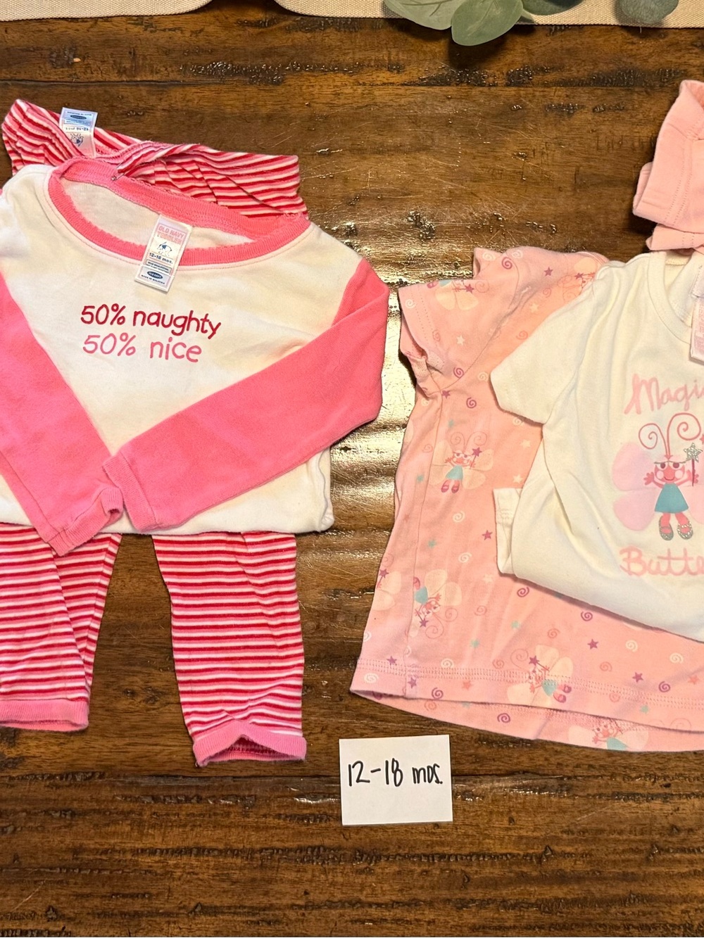 Kids Pink Three-Piece Pajama Bundle